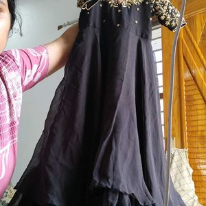 Designer Maggam Worked Long Frock