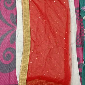 Red Dupatta For Bridal And Party Wear