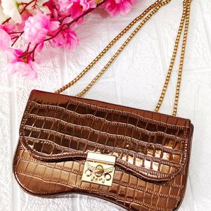 Copper Croco Party Sling