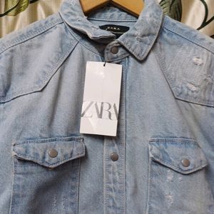 ZARA DENIM JACKET WITH TAG