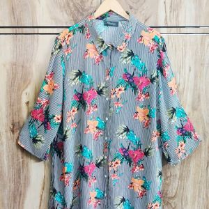 Multicolour Floral Shirt Size-48-50