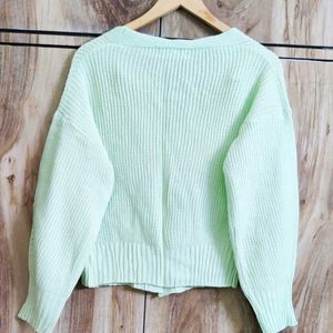 Light Green Cardigan Size-38