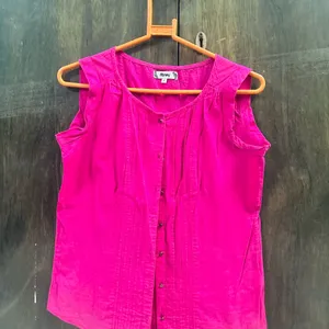 Honey Brand Plain Rose Pink Shirt For Women