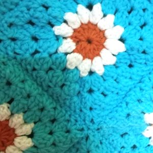 Granny Square Sunflower Bag