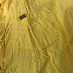 Yellow Men Shirt