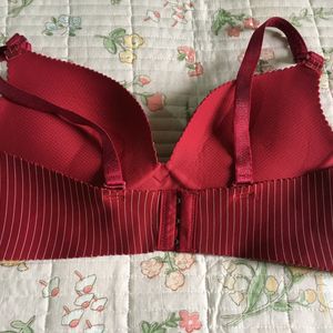 Stripped Push-up Bra