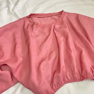 Oversized Cropped Top