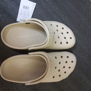 Beige Crocs