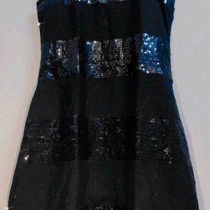 Black Sequin Party Dress