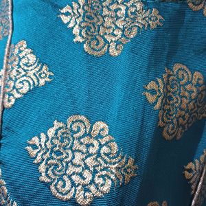 💥🆕️ Teal Green Colour Brocade Blouse