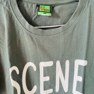 Green Slim Fit Tshirt