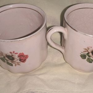 2 Vintage TeaCups Fo Collection.