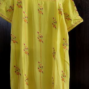 Biba Suit In Vibrant Yellow Colour