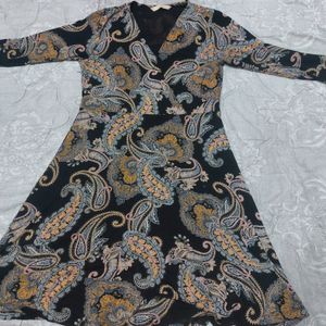 Paisley Pattern A-Line Dress