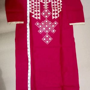 Cotton Rich Embroidered Women's Kurta_NEW