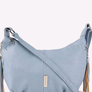 Sky Blue Tasselled Sling Bag