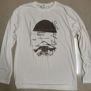 Gharphic White Full T-shirt