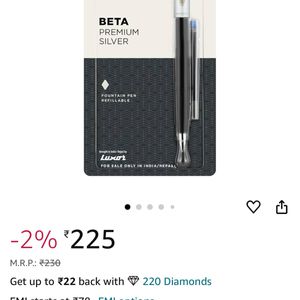 Parker in blue pen, package of 1