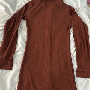 Brown Sweater Dress