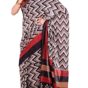 Handmade Block Printed Cotton Saree