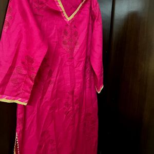 Pink Kurtha Ethnic Wear