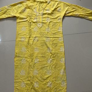 Casual Yellow Kurta