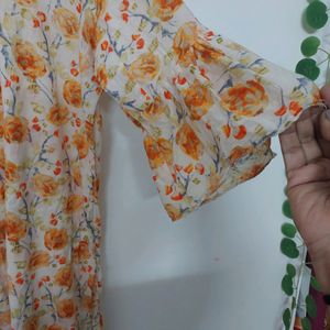 Pure Cotton Kurti Umbrella Sleeves