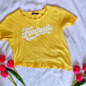 Pinteresty Y2k Yellow Top - Zudio