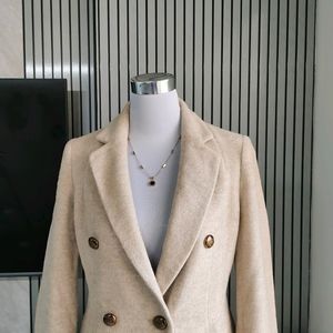 🆕 Korean Double Breasted Longline Overcoat