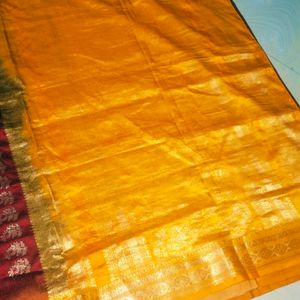 Maroon Colour Pure Gadwal Saree