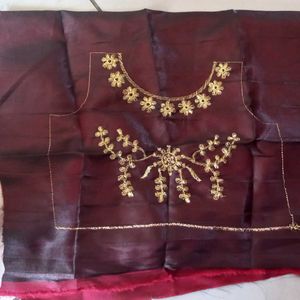 Lehenga Choli Dupatta Unstitch 3M To 3 Y, Freesize