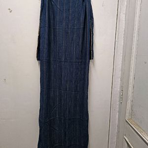 Blue Kurta Pant Dupatta