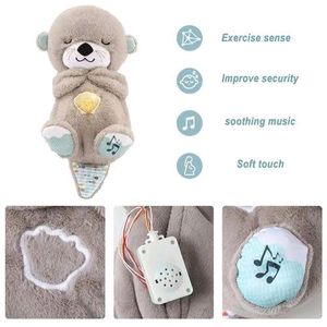 Breathing Soothe Snuggle Baby Otter Teddy