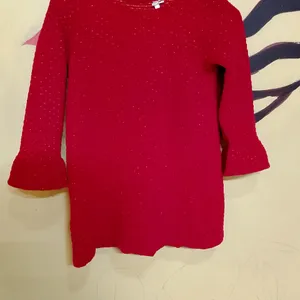 Red Top With Shimmer