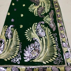 Dark Green Celebrity Look Saree