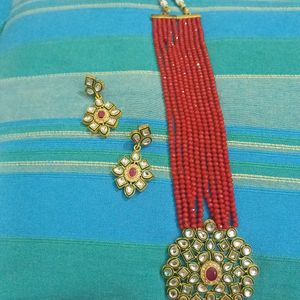 Long Red, Good Patten  Jewellery  Set