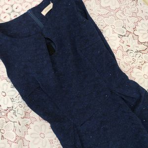 Dark Blue Party Wear Gown