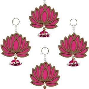 Pack of 5 Lotus Jhumki Hangings