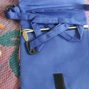 Cotton Varlee Design Blue Side Bag