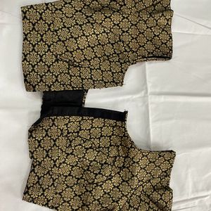 Pretty Black Saree With Golden Border..