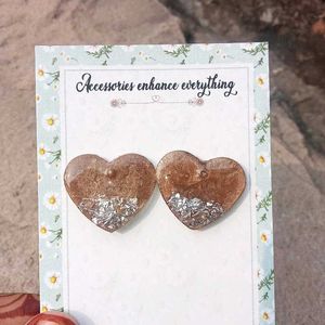 Hand made resin Heart shape tops