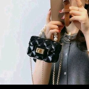 Stylish mini jelly side bag