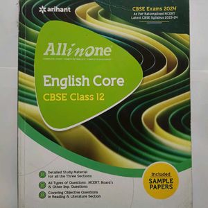 All In One English Core CBSE Class 12 2024