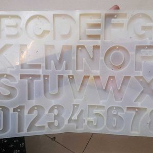 Alphabet Mould Resin Silicone Front Facing Numbers