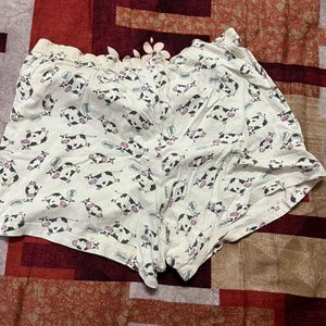 Women Cow Printed Shorts