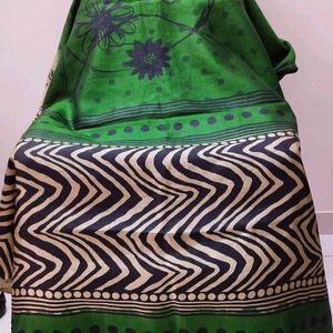 Beautiful Bottle Green Dhupion Silk Saree