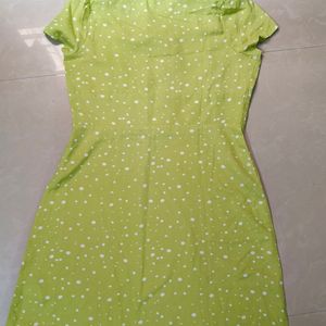 Green Polko Dot Dress