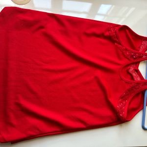 Bright Red Stylish Top