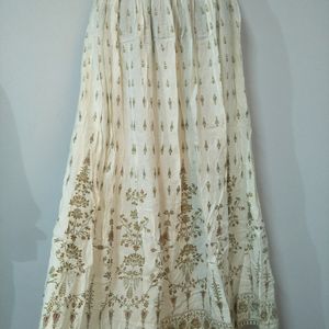 White Ethnic Skirt