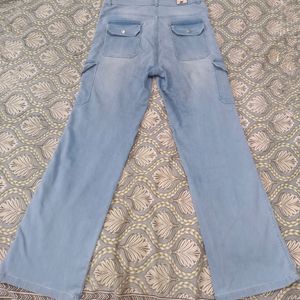 PRICE DROPPED🔥Ice Blue Straight Wide Leg Jeans👖